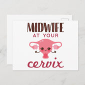 Hebamme in Ihrer Cervix Midwives Midwifery Postkarte (Vorne/Hinten)