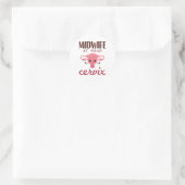 Hebamme in Ihrer Cervix Midwives Midwifery Runder Aufkleber (Tasche)