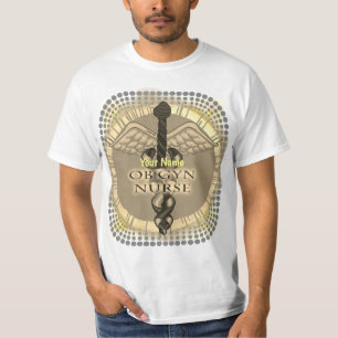 Hebamme Krankenschwester Caduceus T-Shirt