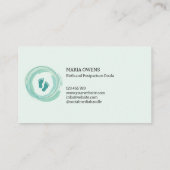 Hebamme Lactation Consultant Baby Sitzen Visitenkarte (Rückseite)