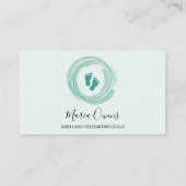 Hebamme Lactation Consultant Baby Sitzen Visitenkarte (Vorderseite)