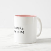 Hebamme-Leben-Tasse Zweifarbige Tasse (VorderseiteRechts)