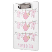 Hebamme on Duty Clipboard Klemmbrett (Links)