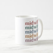 Hebamme Retro Vintag Midwifery Gift Kaffeetasse (VorderseiteRechts)