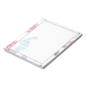 Hebamme | Rose Wasserfarben Notizblock (Rotiert)