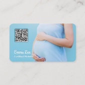 Hebamme Schwangerschaft Consultant QR Visitenkarte (Vorderseite)