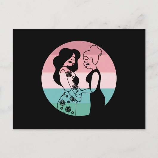 Hebamme Schwangerschaft Geburtsgeschenk Vielen Dan Postkarte (Vorderseite)