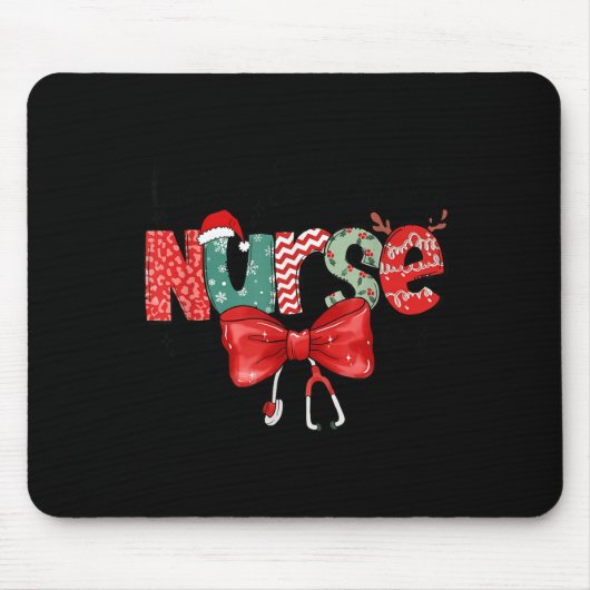 Hebamme Stethoskop & Schleife L Mousepad (Vorne)