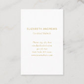 Hebamme, Storch schlicht-moderne Visitenkarte (Rückseite)