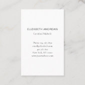 Hebamme, Storch schlicht-moderne Visitenkarte (Rückseite)