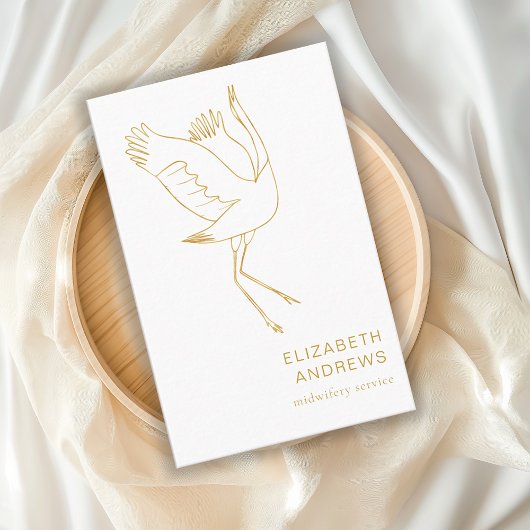 Hebamme, Storch schlicht-moderne Visitenkarte