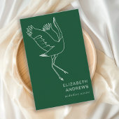 Hebamme, Storch schlicht-moderne Visitenkarte