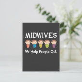 Hebammen Aufwertung Niedlich Doula Midfrau Baby Postkarte (Stehend Vorderseite)