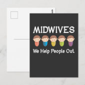 Hebammen Aufwertung Niedlich Doula Midfrau Baby Postkarte (Vorne/Hinten)