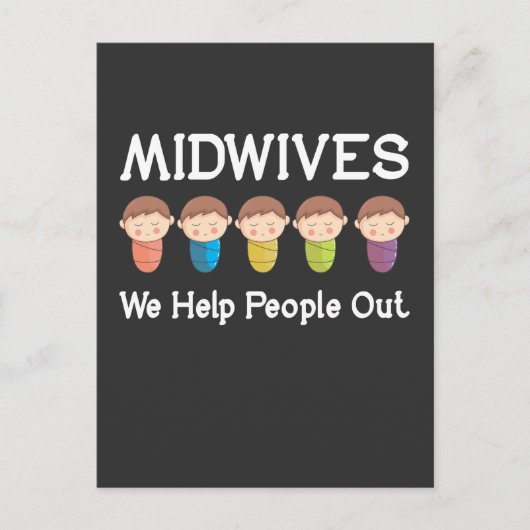 Hebammen Aufwertung Niedlich Doula Midfrau Baby Postkarte (Vorderseite)