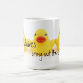 Hebammen und gelbe Gummienten Kaffeetasse (Mittel)