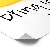 Hebammen und gelbe Gummienten Poster (Ecke)