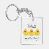 Hebammen und Gelbe Gummienten Schlüsselanhänger (Vorderseite links)