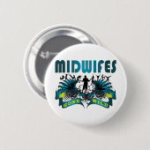 Hebammen wild gegangen button (Vorne & Hinten)