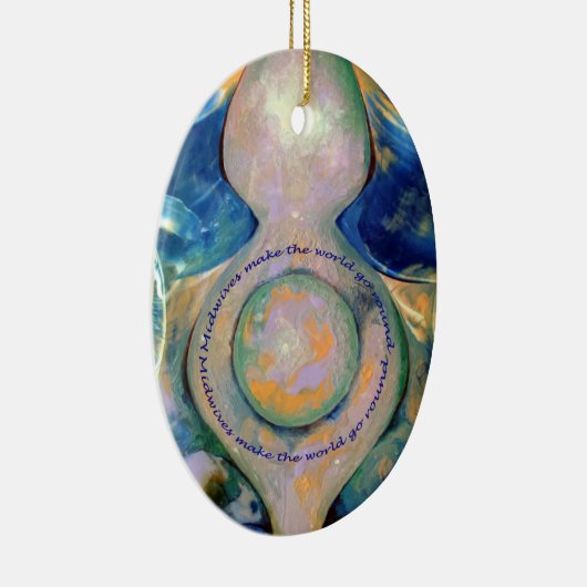 Hebammeverzierung Keramik Ornament (Rechts)