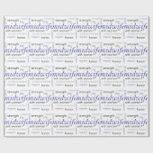 Hebammewortwolke Geschenkpapier (Flach)