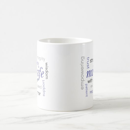 Hebammewortwolke Kaffeetasse (Mittel)