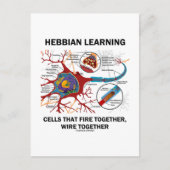 Hebbian Learning Cells brennen gemeinsam Wire Postkarte (Vorderseite)