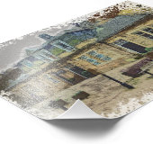 Hebden Bridge Railway Station Yorkshire Artwork Fotodruck (Ecke)