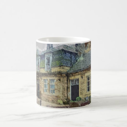 Hebden Bridge Railway Station Yorkshire Artwork Kaffeetasse (Mittel)