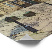 Hebden Bridge Railway Station Yorkshire Artwork Poster (Ecke)