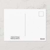 Hebden Bridge Railway Station Yorkshire Artwork Postkarte (Rückseite)