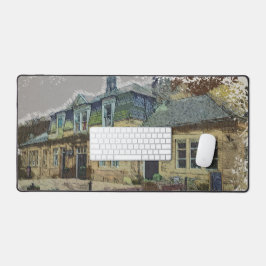 Hebden Bridge Railway Station Yorkshire Artwork Schreibtischunterlage