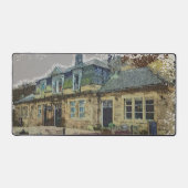 Hebden Bridge Railway Station Yorkshire Artwork Schreibtischunterlage (Vorderseite)