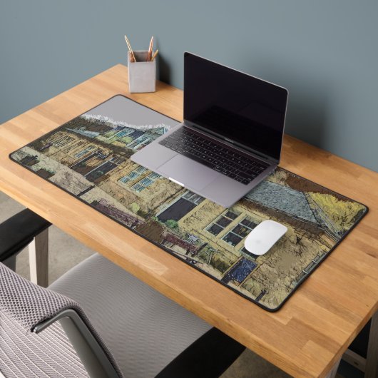 Hebden Bridge Railway Station Yorkshire Artwork Schreibtischunterlage (Büro 2)