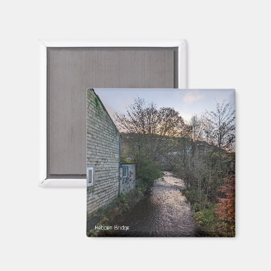 Hebdenbrücke Magnet (Vorderseite/Rückseite)