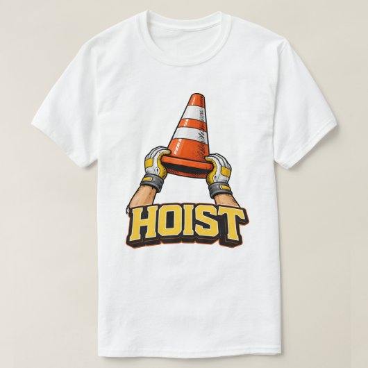 Hebe den Kegel Lustiger Baseball T-Shirt (Design vorne)