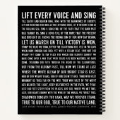 Hebe jede Stimme und Sing Poetry Journal Notizblock (Rückseite)