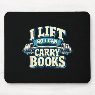 Hebe mich hoch, damit ich mehr Bücher zum Lesen wä Mousepad