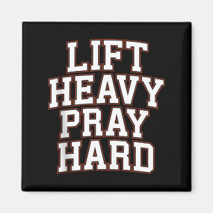 Hebe schwer, bete hart, Fitnessstudio, christliche Magnet