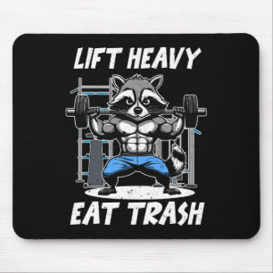 Hebe Schwer Iss Müll Gewichtheben Bodybuilding Fit Mousepad
