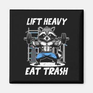 Hebe Schwer Iss Müll Gewichtheben Bodybuilding Tur Magnet