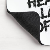 Hebe schwer, lache oft Gewichtheber Bodybuilding B Mousepad (Ecke)