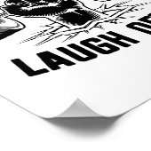 Hebe schwer, lache oft Gewichtheber Bodybuilding B Poster (Ecke)