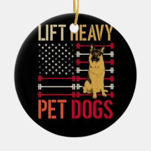 Hebe schwere Haustiere Hunde Fitnessstudio für Gew Keramik Ornament