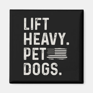 Hebe schwere Haustiere Hunde Gewichtheben Bodybuil Magnet