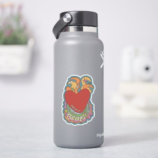 Hebe the Beat: Doodles for Music Lovers Aufkleber (HydroFlask)