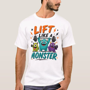 Hebe wie ein Monster Lustiges Halloween-Gewichtheb T-Shirt