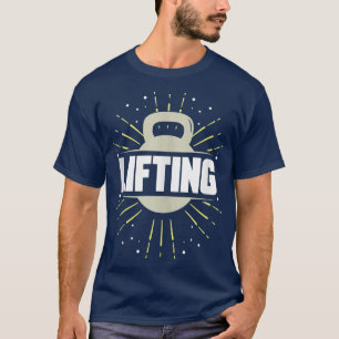 Hebebühne trainieren Gewichtheben  T-Shirt