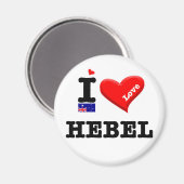 HEBEL - I-Liebe Magnet (Vorderseite/Rückseite)
