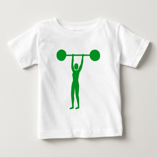 Heben 02 - Grasgrün Baby T-shirt (Vorderseite)